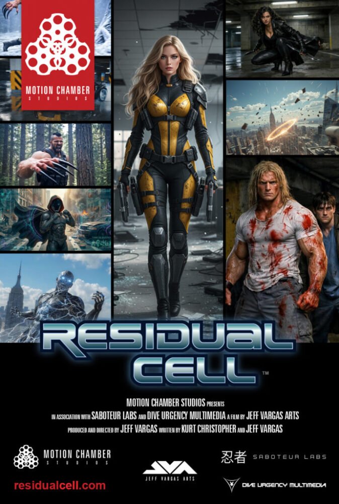 #MotionChamberStudios #SaboteurLabs #ResidualCell #JeffVargasArts #Comics #AIFilm