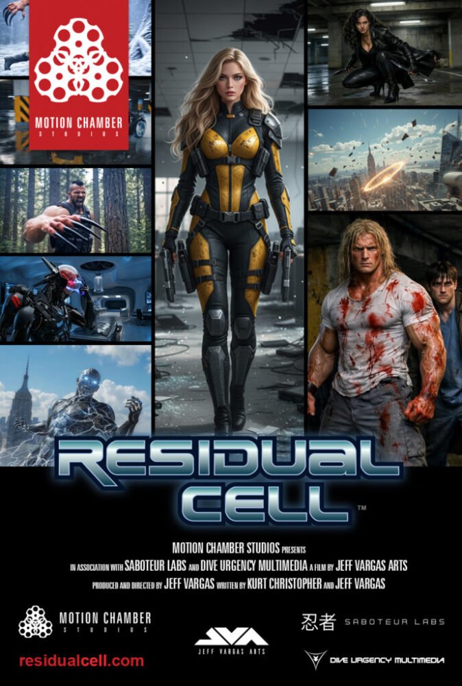 #MotionChamberStudios #SaboteurLabs #ResidualCell #JeffVargasArts #Comics #AIFilm
