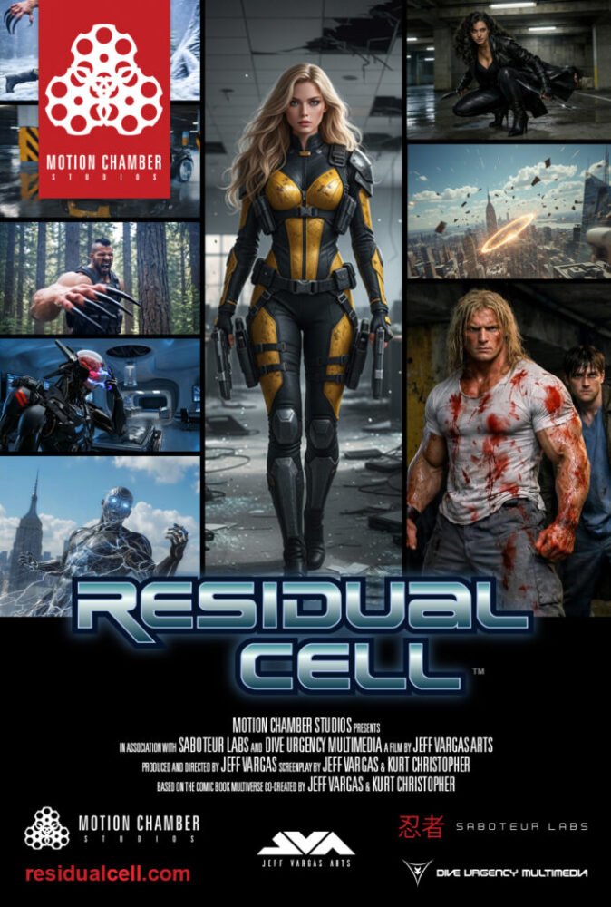 #MotionChamberStudios #SaboteurLabs #ResidualCell #JeffVargasArts #Comics #AIFilm
